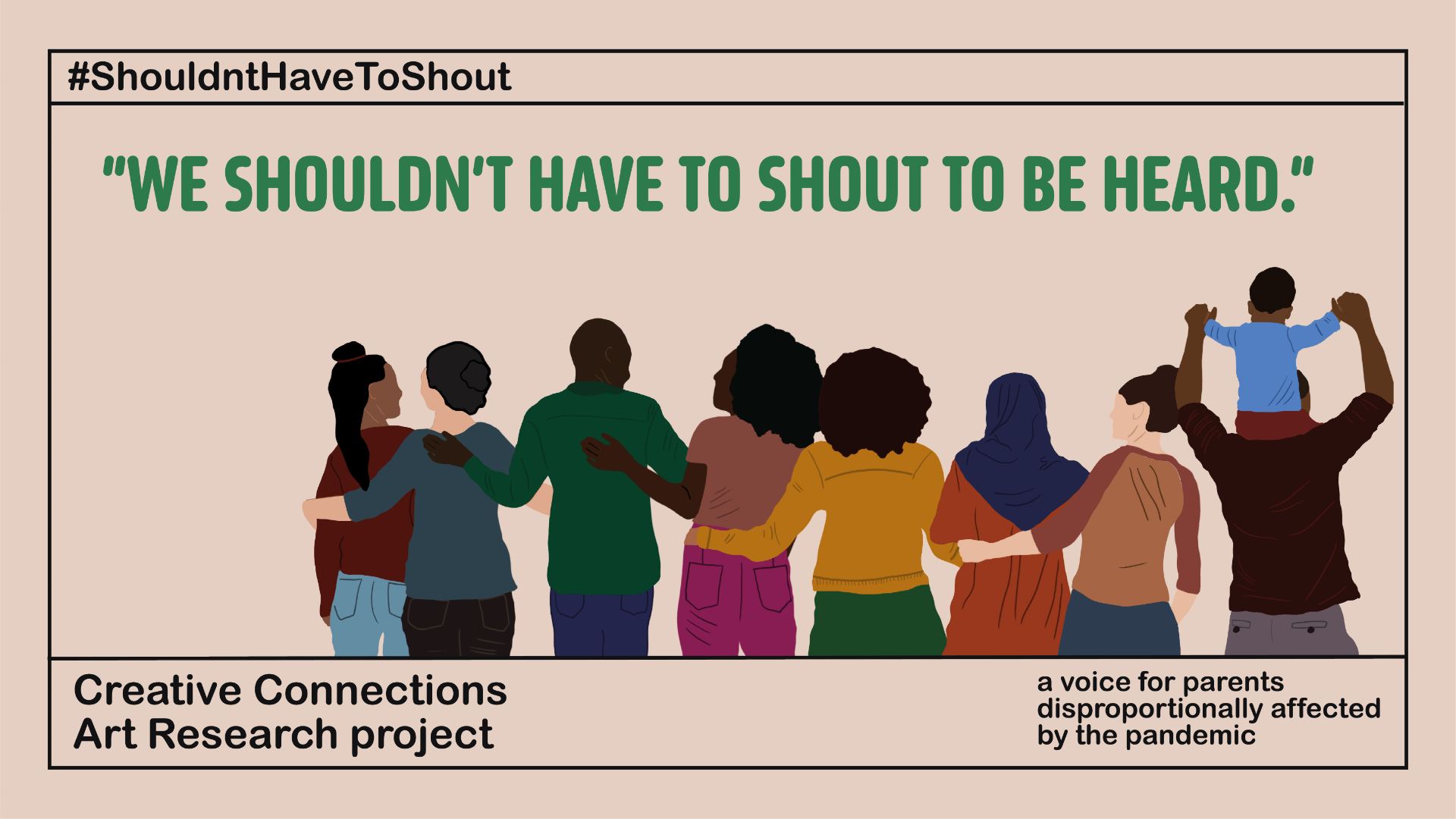 We Shouldn't Have to Shout to be Heard Billboard Campaign